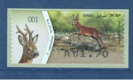 ISRAËL, **, Yv D 64, Mi ATM 77, Chevreuil D'Europe (Capreolus Capreolus), - Franking Labels