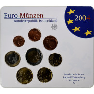 Allemagne, 1 Cent To 2 Euro, 2004, Karlsruhe, Set Euro, FDC - Allemagne