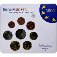 Allemagne, 1 Cent To 2 Euro, 2005, Karlsruhe, Set, FDC - Allemagne