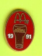 Pin's Mac Do McDonald's Coca-Cola 1991 - 1B20 - Coca-Cola