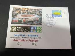 24-1-2024 (2 X 14) 2 Covers - FIFA Women's Football World Cup 2023 - Australia V France - Autres & Non Classés