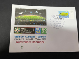 24-1-2024 (2 X 14) 2 Covers - FIFA Women's Football World Cup 2023 - Australia V Denmark - Sonstige & Ohne Zuordnung