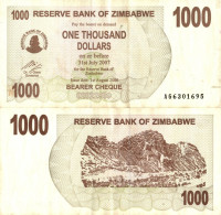 Zimbabwe / 1.000 Dollars / 2006 / P-44(a) / VF - Zimbabwe