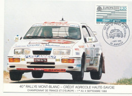 Sport Automobile  40eme Rallye Du Mont Blanc - Crédit Agricole Haute Savoie  Ford Annecy - Rally's