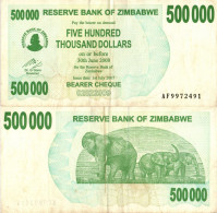 Zimbabwe / 500.000 Dollars / 2007 / P-51(a) / VF - Zimbabwe