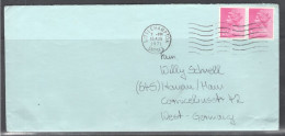 Great Britain - United Kingdom. Stamp Sc. 625 On Letter, Sent From Littlehampton On 16.08.1971 To Germany - Brieven En Documenten