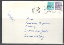 Great Britain - United Kingdom. Stamp Sc. 622, 630 On Letter, Sent From Bournemouth On 1.11.1973 To Germany - Brieven En Documenten