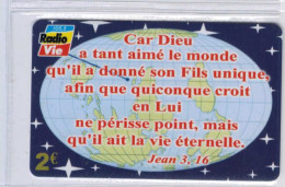 Carte à Code - Outremer Telecom - Radio Vie Car Dieu ... - 2 € - Tirage : 3.000 Exemplaires - Voir Scans (A0407) - Antillen (Französische)