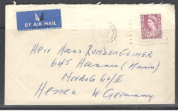 Great Britain - United Kingdom - Wales. Stamp Sc. W3 On Letter, Sent From Newport On 13.07.1963 To Germany - Pays De Galles