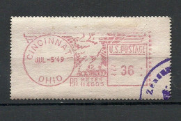 USA 1949 Cincinnati Ohio Meter Stamp - Used Stamps