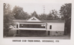 Nouveau Club Tuque-Rouge 1951 Sherbrooke Québec Canada Real Photo B&W Poster 1962   2 S - Sherbrooke