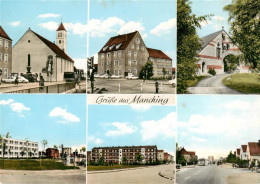 73872452 Manching Ortsansichten Kirche Wohnsiedlung Hochhaeuser Manching - Manching