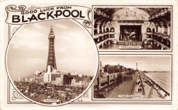 ANGLETERRE - Lancashire - Good Luck From Blackpool - Carte Postale Ancienne - Blackpool