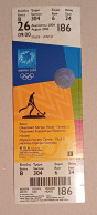Athens 2004 Olympic Games -  Hockey Unused Ticket, Code: 186 - Uniformes Recordatorios & Misc