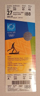 Athens 2004 Olympic Games -  Hockey Unused Ticket, Code: 188 - Uniformes Recordatorios & Misc