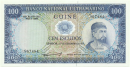 Guiné-Bissau - 100 Escudos - 17.12.1971 - P 45 - Unc. - Sign Varieties - Nuno Tristão - PORTUGAL - Guinea-Bissau