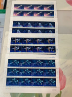 China Stamp Space Station 2022 MNH 4 Whole Sheet Un-cut - Poste Aérienne