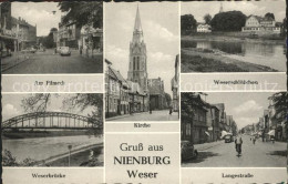 41997034 Nienburg Weser Weserbruecke Langestrasse Weserschloesschen Nienburg Wes - Nienburg