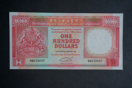 (Tv) 1991 HONG KONG OLD ISSUE - HSBC 100 DOLLARS ($100) Serial No. NN039097 (UNC) - Hongkong