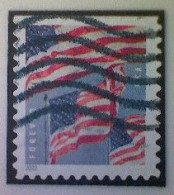 United States, Scott #5659, Used(o) Booklet, 2022, Flag Definitive, (58¢) Forever - Oblitérés