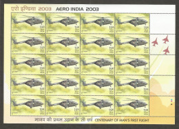 India 2003 Aero India MINT SHEET LET Good Condition  (SL-9) - Ungebraucht