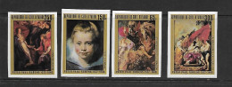 COTE D'IVOIRE 1978 TABLEAUX DE RUBENS NON DENTELE  YVERT N°444/447  NEUF MNH** - Rubens