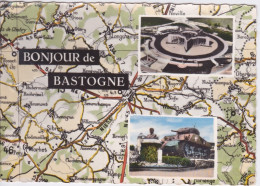 BELGIQUE - LUXEMBOURG - BASTONE - CARTE GEOGRAPHIQUE MICHELIN N°4 - Bastogne