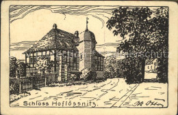 41974931 Oberloessnitz Schloss Hofloessnitz Heimathaus Zeichnung Kuenstlerkarte  - Radebeul