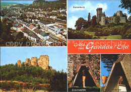 41922426 Gerolstein Ortsblick Kasselburg Felsen Steinadler Kaiseradler Gerolstei - Gerolstein