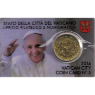 VATICAN - KM 460 - 50 CENT 2014 - COINCARD 5 - PAPE FRANCOIS - BU - Vatican