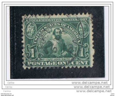 USA:  1907  JAMESTOWN  -  1 C. USED  STAMP  -  YV/TELL. 164 - Usados