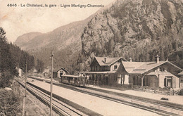 Le Chatelard La Gare Chemin De Fer Martigny Chatelard  Chamonix Train 1909 - Martigny