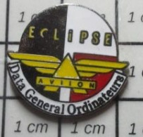 122 Pin's Pins / Beau Et Rare / INFORMATIQUE / DATA GENERAL ORDINATEURS ECLIPSE - Informática