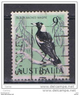 AUSTRALIA:  1963/65  MAGPIE -  9 P.  USED  STAMP  -  YV/TELL. 292 - Gebruikt