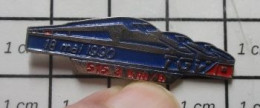 1419 Pin's Pins / Beau Et Rare / TGV / RECORD DU MONDE DE VITESSE 515 KM/H 1990 - TGV