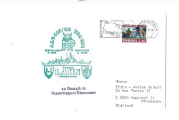 1.U Boots Geschwader.Tender Lahn.Expédié De Copenhague à Steinhude (Allemagne) - Storia Postale