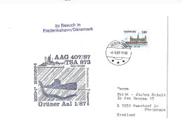 1.U Boots Geschwader.Tender Lahn.Expédié De Frederikshavn à Steinhude (Allemagne) - Storia Postale