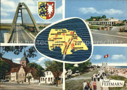 41552986 Fehmarn Bruecke Strand Promenade Wappen Landkarte Fehmarn - Fehmarn