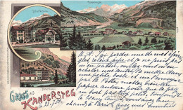 SUISSE - Gruss Aus Kandersteg - Multivues - Montagnes - Dos Non Divisé - Carte Postale Ancienne - Kandersteg