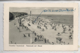 2400 LÜBECK - TRAVEMÜNDE, Promenade Und Strand, 1952 - Luebeck-Travemuende