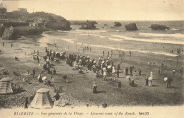 FRANCE - Biarritz - Vue Générale De La Plage - Animé - Carte Postale Ancienne - Biarritz