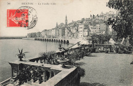 FRANCE - Menton - La Vieille Ville - Vue Sur L'océan - Carte Postale Ancienne - Menton