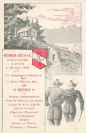 Réunion Des A.-Z. Genève Nyon 1905 Menu  Société D'étudiants Studentenverein  Zofingue - Nyon