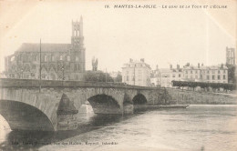 FRANCE - Mantes La Jolie - Le Quai De La Tour Et L'église - Carte Postale Ancienne - Mantes La Jolie