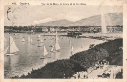 SUISSE - Genève - Vue De La Rade - La Jetée Et Le Jet D'eau - Carte Postale Ancienne - Genève