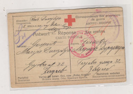 RUSSIA, 1915  POW Postal Stationery To Zagreb Croatia Hungary - Lettres & Documents
