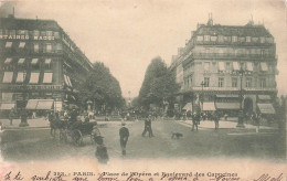 FRANCE - Paris - Vue Sur La Place De L'opéra Et Boulevard Des Capucines - Animé - Carte Postale Ancienne - Otros Monumentos