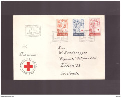 Finlandia - 1958  Fdc Croce Rossa- Rote Kreuz - Croix Rouge . Red Cross - FDC