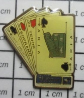 413B Pin's Pins / Beau Et Rare / THEME FRANCE TELECOM / JEU DE CARTES COMBINES TELEPHONIQUES ARIA TENOR SOPRANO - France Telecom