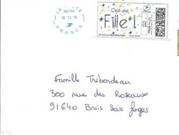 Montimbrenligne - Affranchissement Par Internet - C'est Une Fille - Avis De Naissance - Printable Stamps (Montimbrenligne)